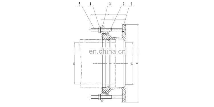 Bundor DN50 Ductile Iron PN16/250PSI Flange Adapter For Water