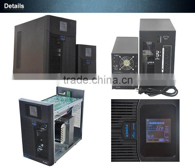 4KVA / 2800W Line-Interactive Double CPU Control Pure Sine Wave Extensible Gsensor LCD Uninterrupted Power Supply UPS