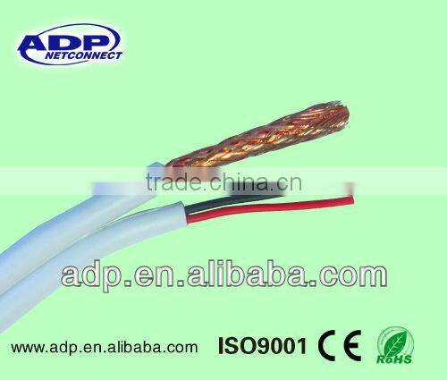 RG59 2c coaxial cable rg 59 + 2 core power for video camera CCTV CATV system