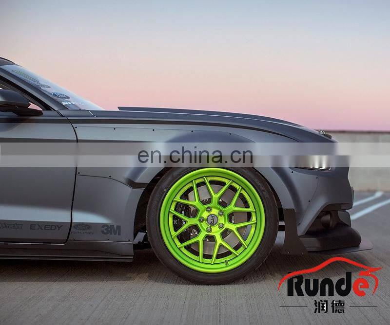 Runde Car Modification Body Parts Resin Material RTR Style For 2015-2017 Ford Mustang Wide Body Wheel Eyebrow Fender Body Kit