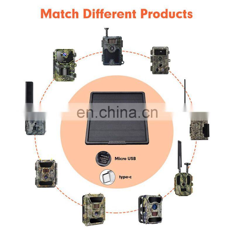 6V 9V 12V 25000mAH Waterproof Trail hunting Camera solar panel charger for outdoor cctv camera