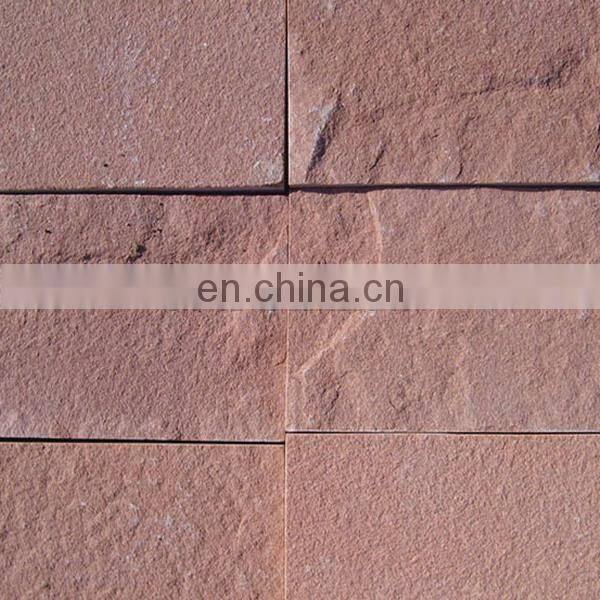 Red sandstone driveway paving slabs
