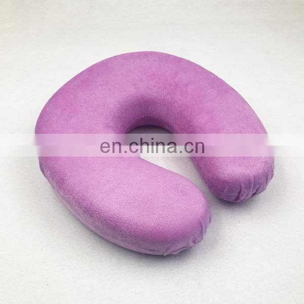 Factory Supply Soft U Shape Neck Memory Foam Travel Pillow