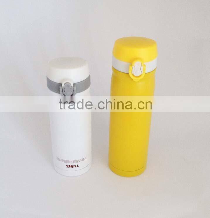 350ml/500ml stainless steel Vacuum Flask with lock Pop up lid