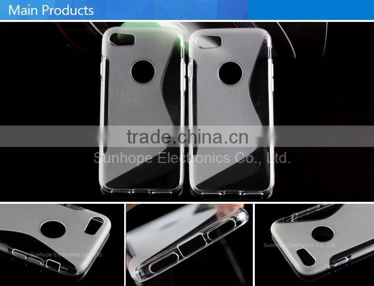 2016 arrivel hot selling soft tpu cell phone case for iphone 7 cover
