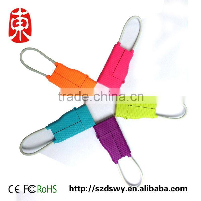 Promotional Gift Potable Mini USB Cable Cute bag Shape USB Data Charging Cable