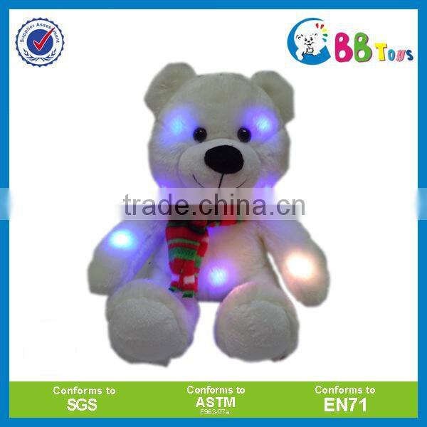 Stuffed plush teddy bear/LED teddy bear