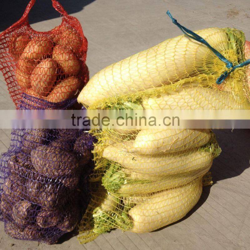 50x80cm raschel mesh bags with drawstring for packing onion