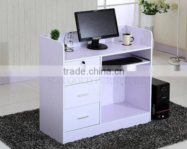 Wooden reception desk, small salon reception desk shop counter table design (SZ-RTB003)