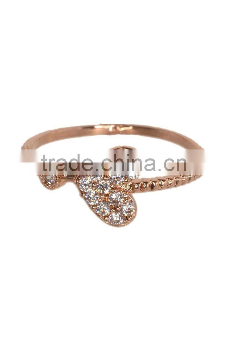 Heart Shape Cubic Zirconia Rings
