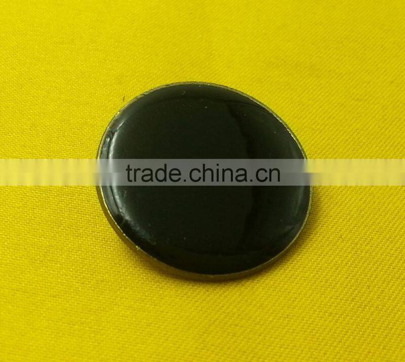 28mm Zinc alloy Shank Button with Black Color enamelled --- MJ1740