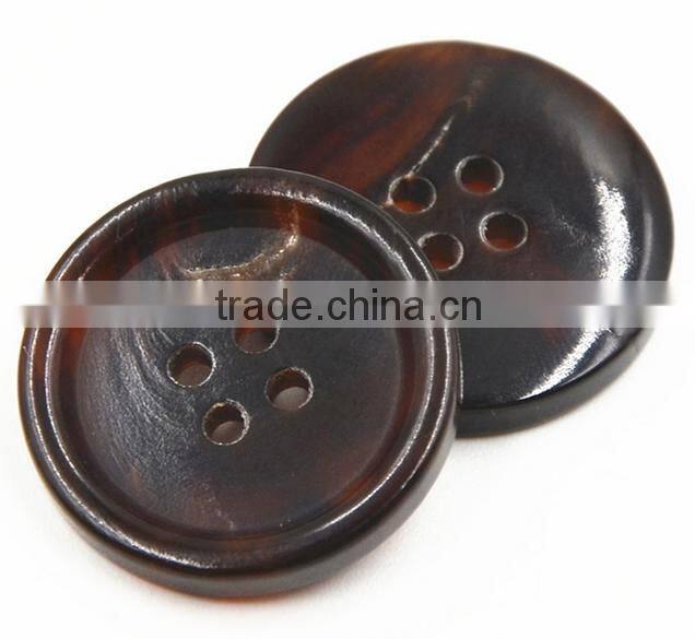 Sedex Audited Factory 2 Pillar ox horn button, real horn button