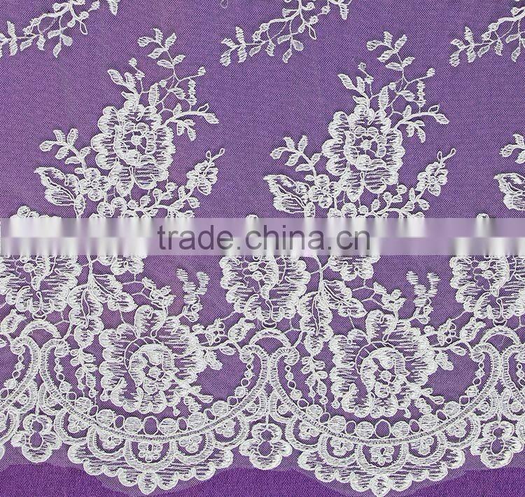 wholesale cheap guipure embroidery lace curtain fabric china supplier factory in 2016