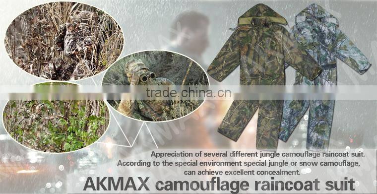 Outdoor Olive Green Military Raincoat Police Rain Poncho With Tents Purpose