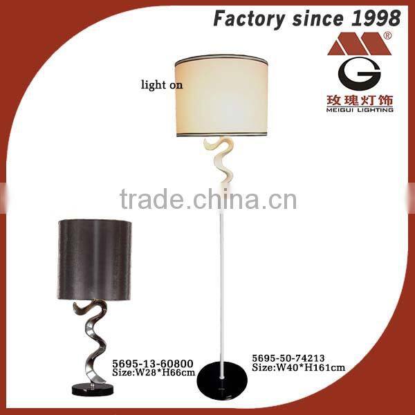 recent guest room white metal table lamp