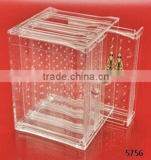 Acrylic jewelry organizer/ Acrylic holder with drawer/ acrylic box / chest of drawers