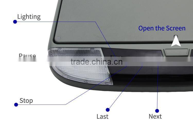 Digital screen 15.6 inch roof mount bus monitor supported USB/SD/TV/IR/FM/Wireless game