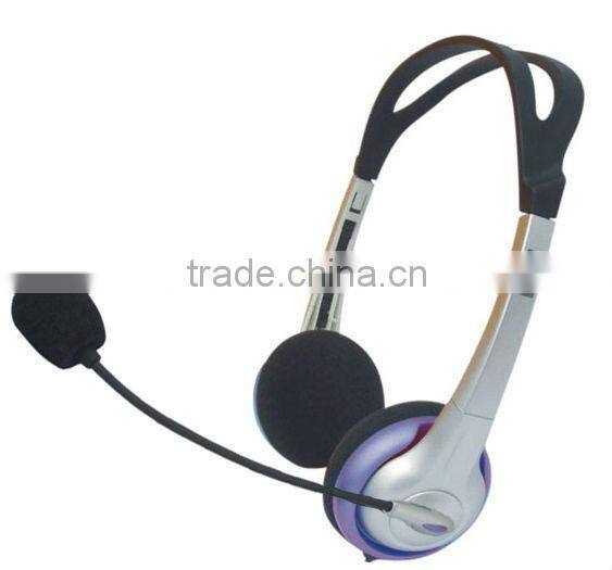 Monaural 3.5mm call center computer headphone with mic PC-69vcmute
