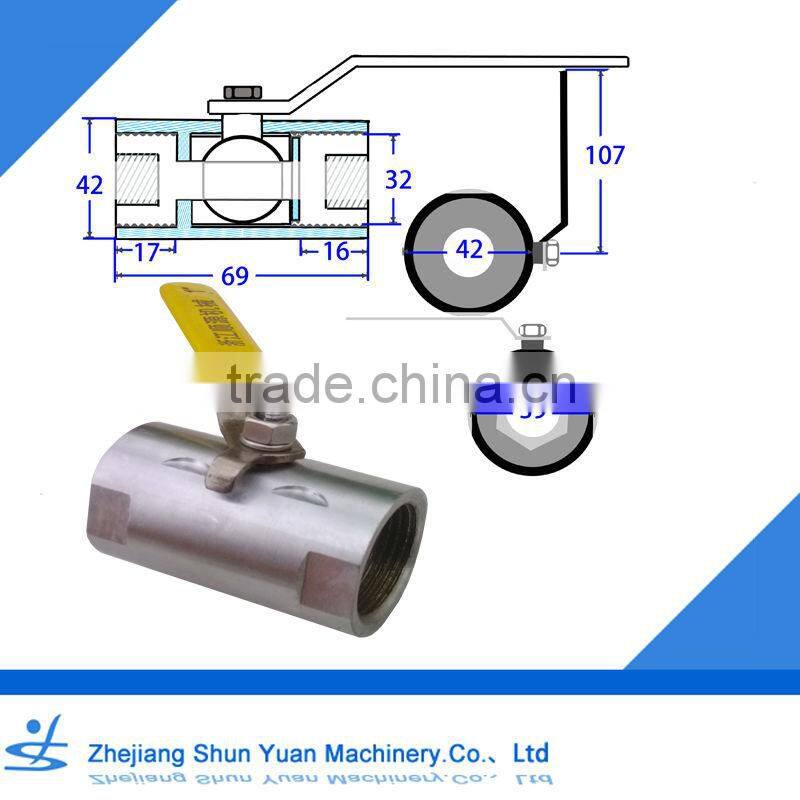 factory PPR PB double union brass ball valve brass valve Copper ball valve for ppr pipe and hose