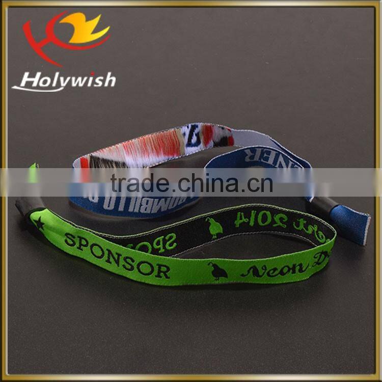 Guangzhou Wholesale Cheap Promotional gift fashion polyester cloth wristband