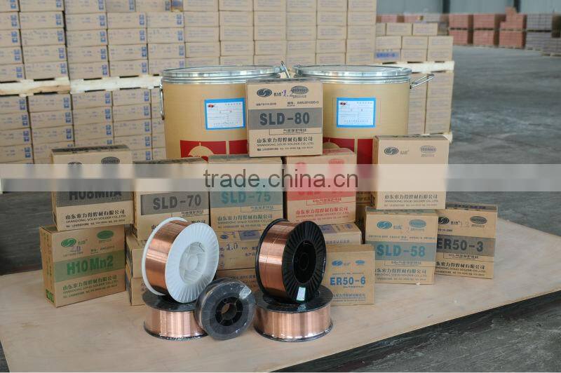 Gas shielded AWS A5.18 ER70S-2 welding wire