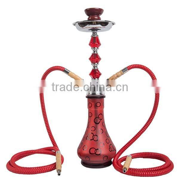 double pipes acrylic crystal glass hookah shisha