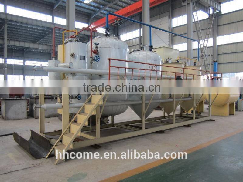 Small Scale crude cooking oil refinery machine, vegetable oil refine machinery