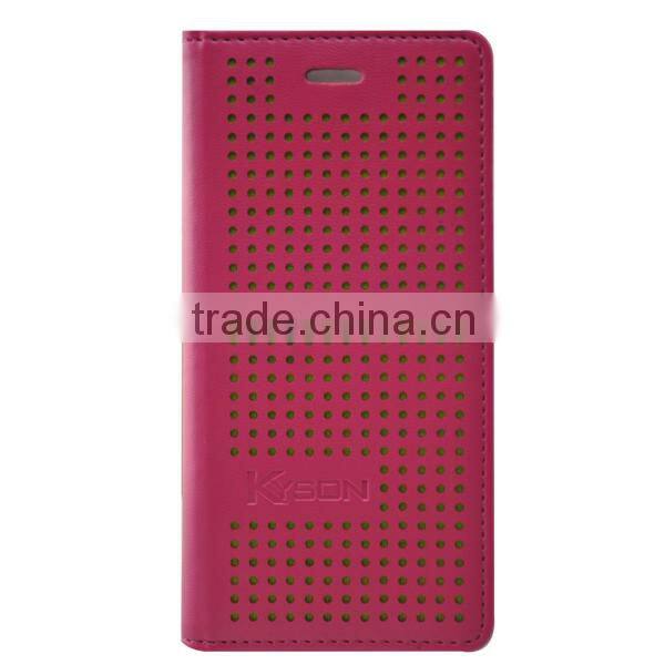 For iphone 6 leather armor cell phone case with storage