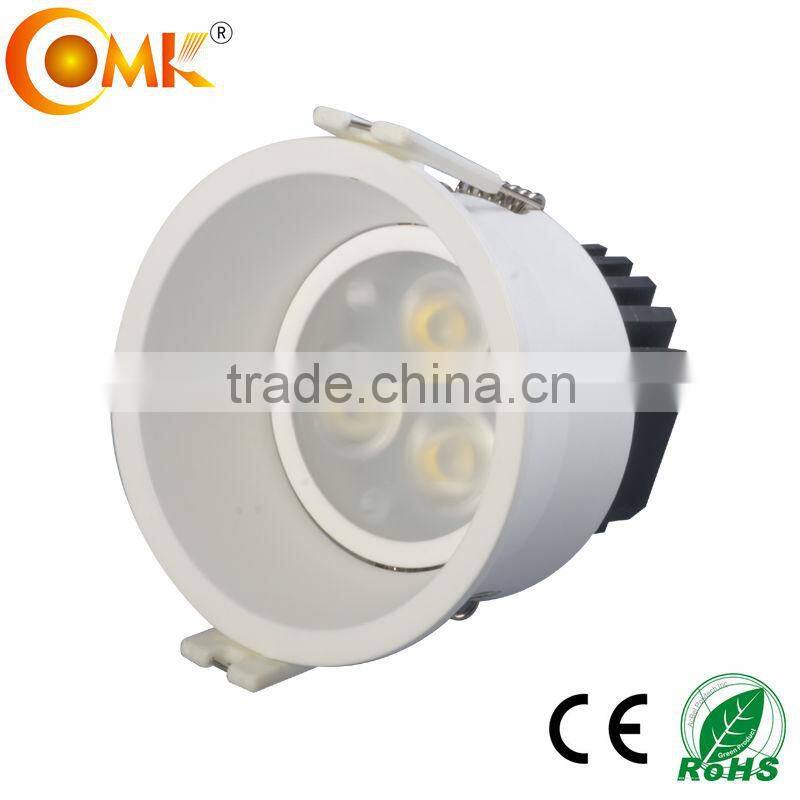 3*3W Brushed Black LED Recessed downlight