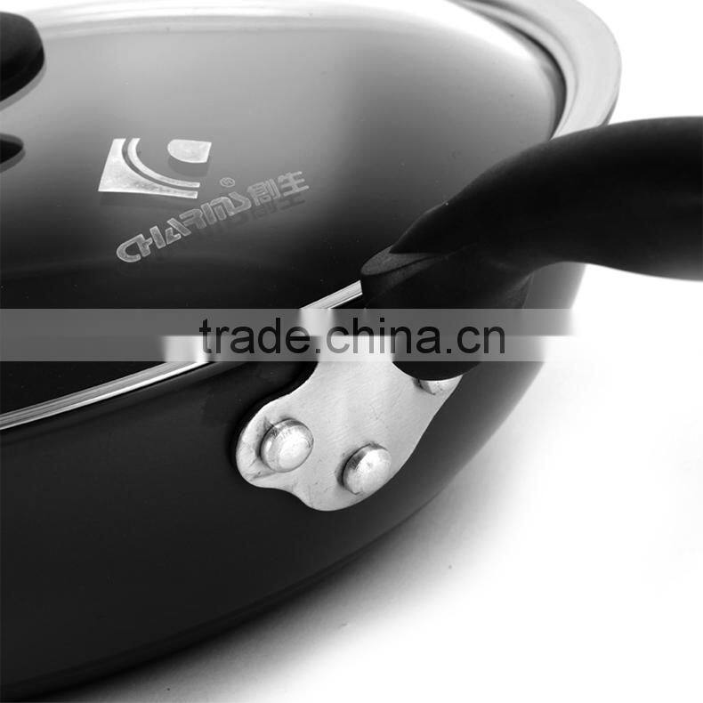 Charms stainless steel wok set