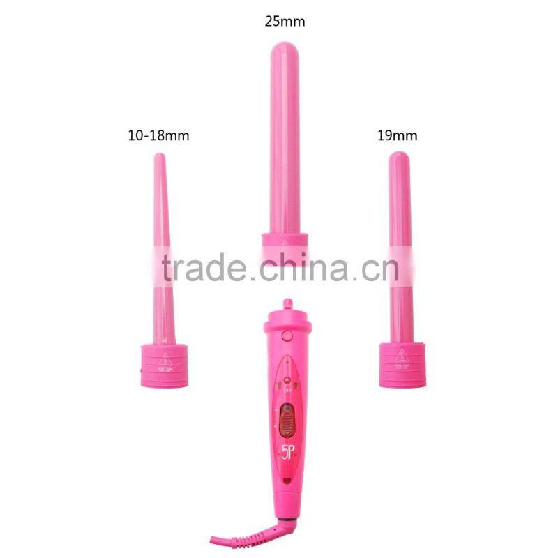 CE rohs certification 5P Interchangeable Hair Curler 5 in 1 Curling Iron