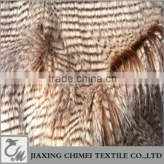 long pile brown pawie piora faux fur used for bag