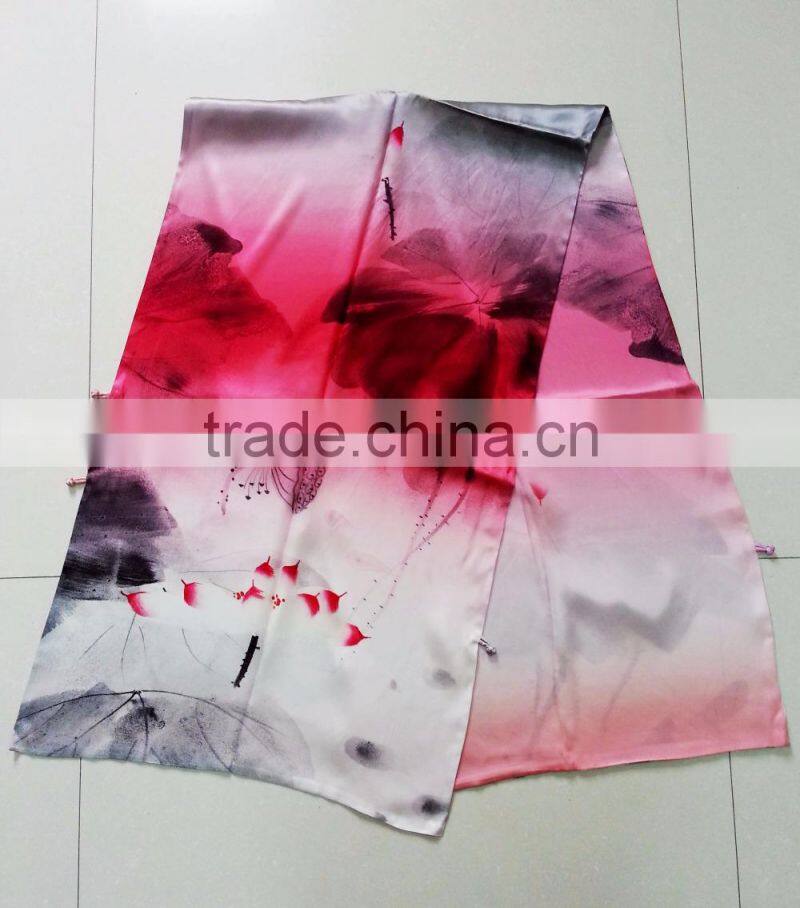 digital printing for double layer silk scarf