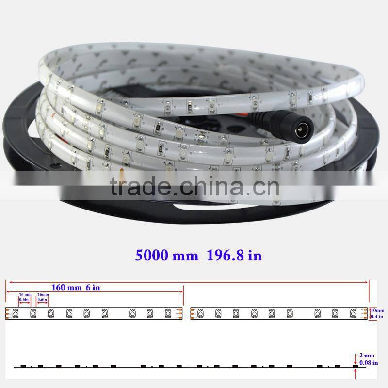 New Arrival Waterproof PU 3528 RGB SMD Led Strip 54LED/Meter RGB Lamps 12V Waterproof IP65 Led Strip Lighting CE/RoHs New