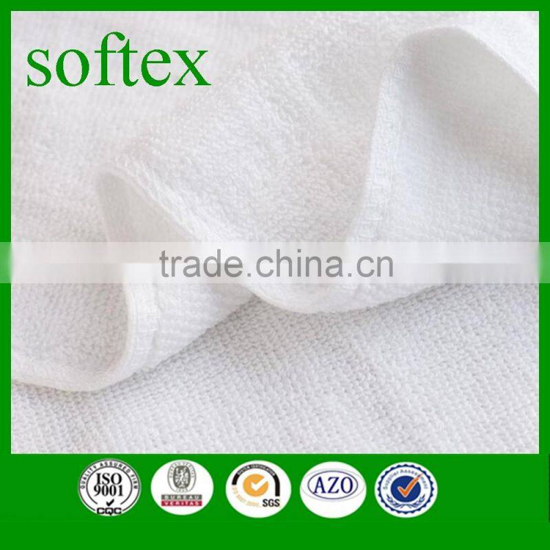 120g 100% cotton good absorbent white hotel face towel hotel pool towels