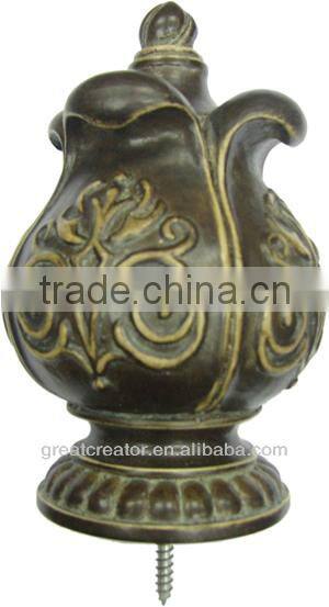 Home Decor Black Classic Ball Bed Finials