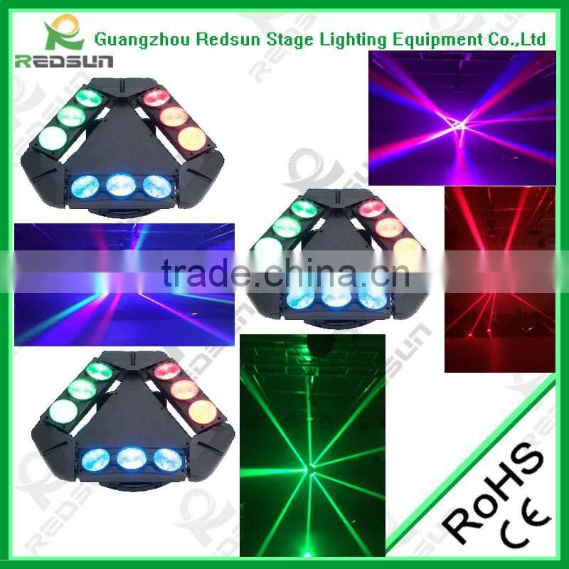 LED 3*3 spider light 8pcs*10w RGBW 4IN1profesional stage /party/club/party/christmas/house concert dj moving head spider light