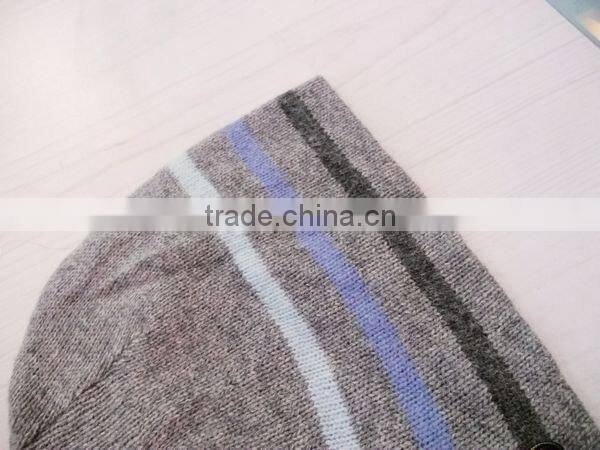 lambs wool stripe hat scarf gloves set