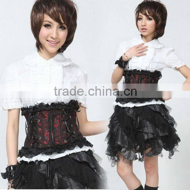 PUNK RAVE lolita black corset 61230