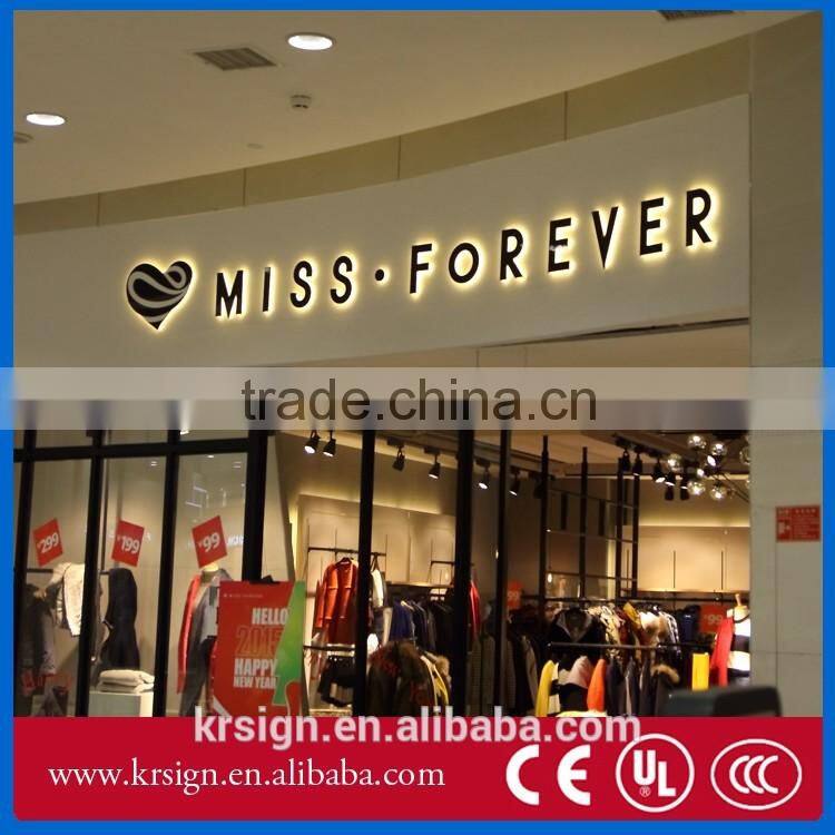 backlit lighted alphabet metal letter sign for building advertising