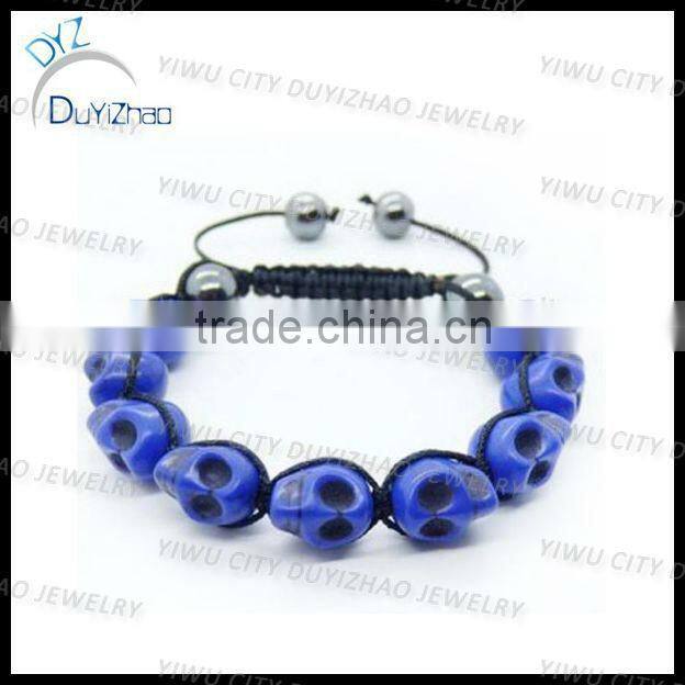 Fashion skull shamballa bracelet