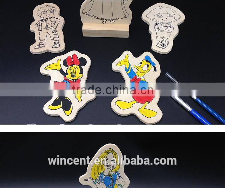 Kids Educational DIY Wooden Fridge Magnet