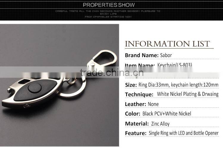 Exclusive Your High Quality LED Bottle Opener keychain