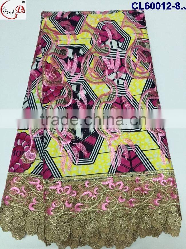 CL60012 2016 new coming fashion hot sale nice lace designs with wax fabric french lace
