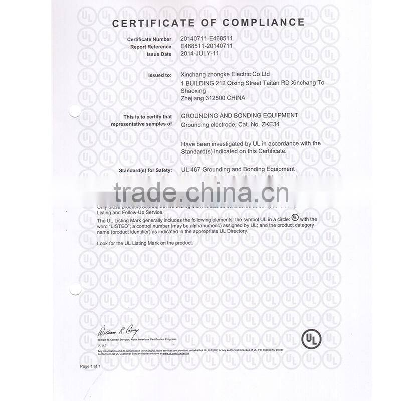 copper clad earthing tape power system