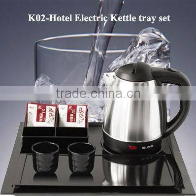unique melamine plate and stainless steel 1.2L kettle