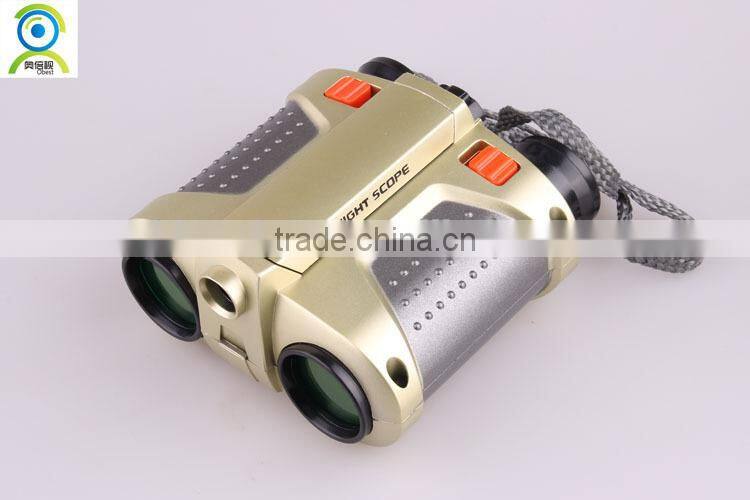 Fashion 4x30 sky-watch telescope, kids binoculars with pop-up light