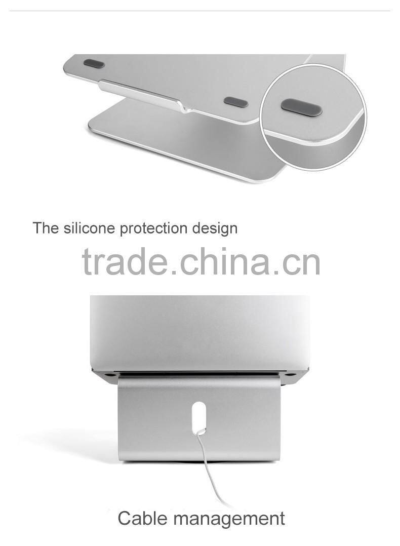 Aluminium notebook computer stand metal laptop stand