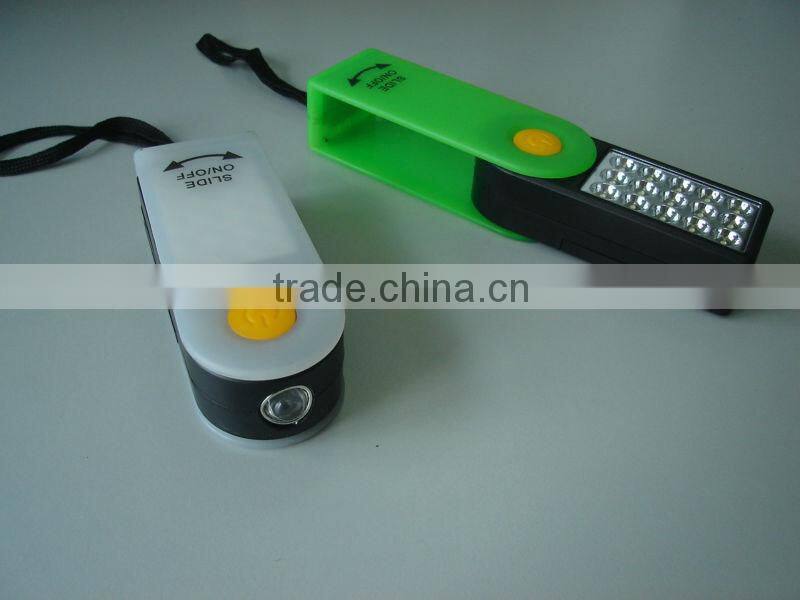 3+28LED stretchable working light with magnet and hook