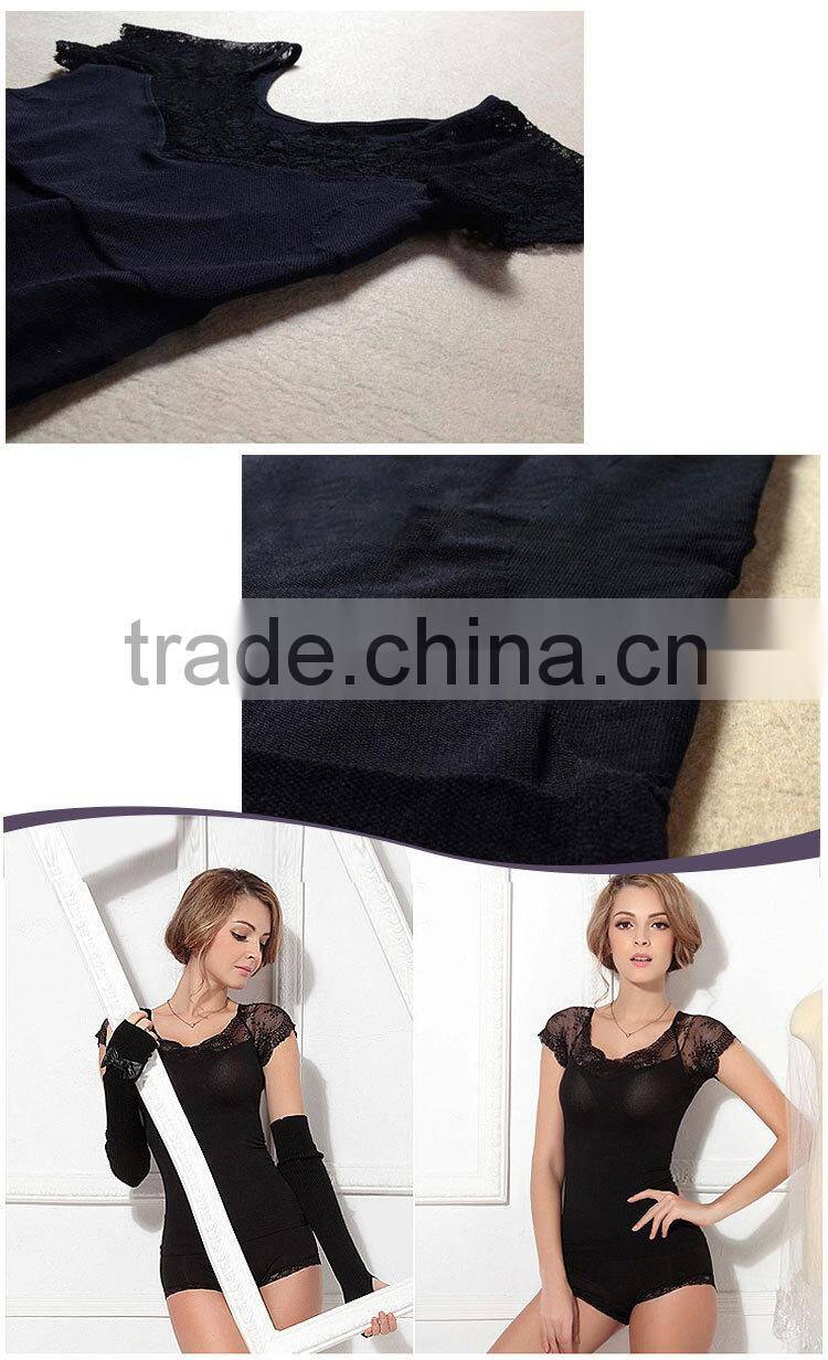 Sexy Thermal Lace Embroidery Designer Western Tops Images Y203